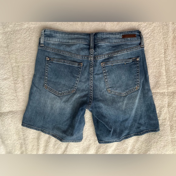 Pilcro and the Letterpress “Stet” Roll Up Shorts | Light Blue Denim | Sz:27 - Picture 3 of 16